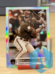 2022 Topps Chrome Refractor #210 Christian Yelich - Milwaukee Brewers